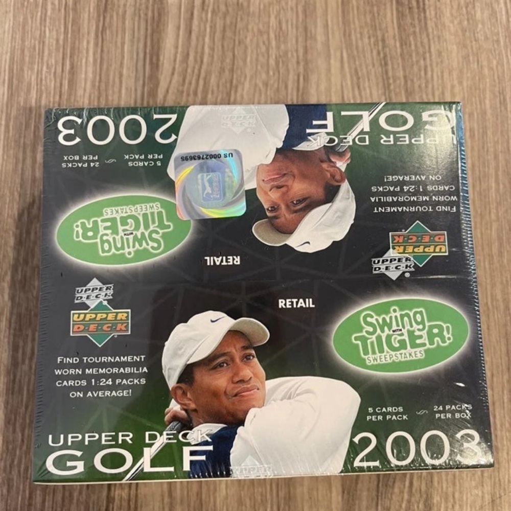 2003 Upper Deck Golf PGA Cards Tiger Woods Sealed